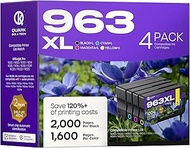 QUARK 3YP35AE 963XL High Capacity Ink Cartridge Replacement for HP 963XL 963XL OfficeJet Pro 9010 90