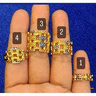 🔥 COP 916 PERSIS ORI GRAD AAA 🔥 Emas sadur kekuningan Indo cincin rolex