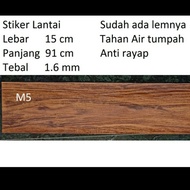 Vinyl stiker lantai kayu sudah ada perekatnya