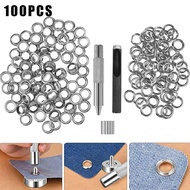 102Pcs/set Eyelet Tool Set Grommet Kit Punch Grommets Tarp Repair Kit Hole Eyelet Tarpaulin Awning T