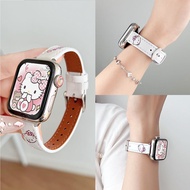 Suitable for iwatch10 Strap Apple S9 Watch Applewatch9 Leather S10 Niche S8 Premium SE Female S7 Sui