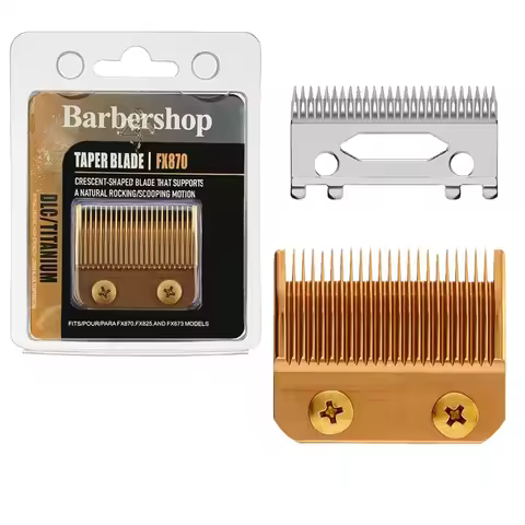 Professional Replacement Titanium Clipper Blades for BaByliss PRO Barberology FX870/FXF880/FX810/FX8
