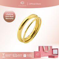 [ LAST CHANCE RM89 ] CELOVIS Lylou Double Loop Band Ring in 18K Gold for Women