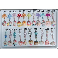 ~Gloria丽璇手作~(现货)手工编织树脂钥匙扣，手机绳,包包、手机挂件礼物。 100%Handmade #keychain #bagcharm