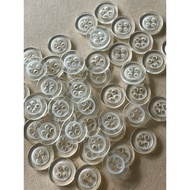 Plastic button diameter 1cm/ 1.1cm, plastic/wooden button