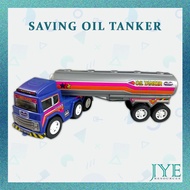 JYE RANDOM 2in1 Children Construction Oil Tanker Truck Saving Coinbox Push & Pull Toy /Mainan Tabung