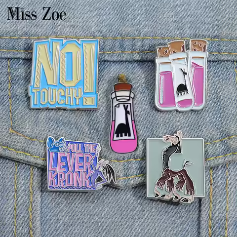 Llama Potion Enamel Pins Custom Potion Brooches Lapel Badges Cartoon Animal Funny Movie Jewelry Gift