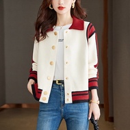 Aiyiyiyi Autumn Winter Jacket Knitted Sweater Buttoned M-3XL High-End Lapel Cardigan T362-3950.