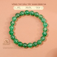 Jade Dan Tam - Green Strawberry Bracelet 8mm 5A - Wood Element & Fire Element