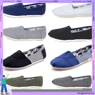 Toms Thomas Shoes Canvas Shoes Pure Color Flat Casual Couple kasut loafer Toms Shoes Slip on Shoes