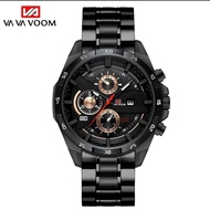 SRD Special Edition Jam Tangan Pria VAVAVOOM Mix Model Rantai x Kulit Jam Tangan Pria Gaya Keren Tr