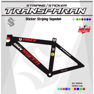 BMX STICKER/ TRANSPARENT STRIPING/ UV MOTORCYCLE POLET
