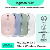 Logitech M221/M330/M331 SILENT Wireless Mouse, 2.4 GHz with USB Receiver, 1000 DPI Optical Tracking,