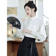 Horse Skirt Suit Horse Skirt Everyday National Style Suit S-2XL Hanfu Female Horse Skirt Large Size 