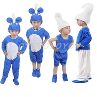 Children Smurf Costume Smurf Costume Smurf Dance Costume Performance Costume Gege Witch Fairy Tale D