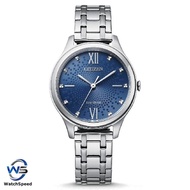 Citizen EM0500-73L EM0500 Eco-Drive Blue Dial Analog Stainless Steel Ladies Dress Watch