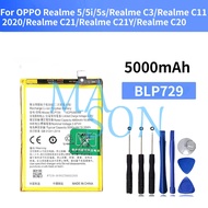 For OPPO Realme 5 5i 5s C3 C11 2020 C11 2021 C21 C21Y C20 Battery BLP729 Battery