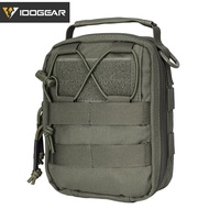 IDOGEAR MOLLE First Aid Pouch - 500D ไนลอน EDC Utility Bag สําหรับล่าสัตว์ IFAK Medical Kit 3523