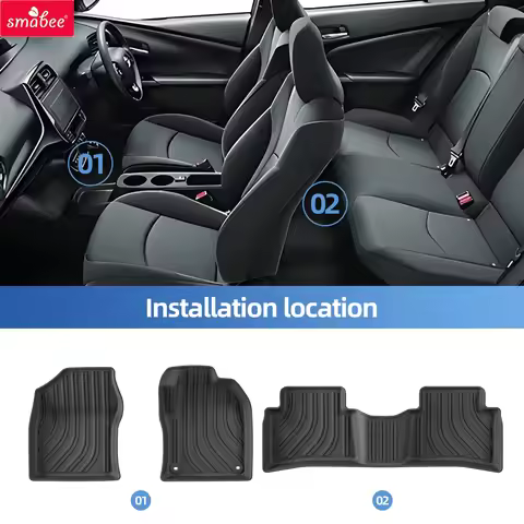 Smabee Right Drive for Toyota Prius 50Series ZVW50 (Hybrid Version) 2017-2021 Car Floor Mats Car Tru