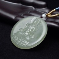 收藏級冰玻種 晴水翡翠 大日如來吊墜 翡翠緬甸A貨 QJ-0004
