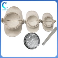 [xinyivko.th] Dumpling Maker Empanadas Press Mold Maker Set with Dough Cutter and Stuffing Spoon