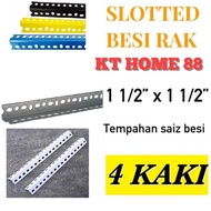 Besi Angle Rak Lubang  4 kaki/Slotted Angle Bar  4 feet