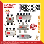 SPECTRUM BOOSTER / IN LINE AMPLIFIER / SPLITTER FOR 2 WAY / 3 WAY / 8 WAY POWER DIVIER ( SPLITTER )