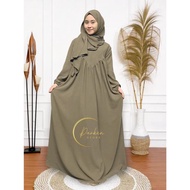 [Best Quality] Parkenstore Gamis Set Hijab Pasmina Oval Syarifah