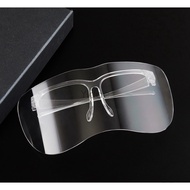 【Ready Stock】Face Shield Glasses/ Eye Visor, Eye Protection, Half Face Shield Acrylic Face Shield Glasses