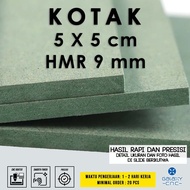 HIJAU 5 x 5 cm box - 9 mm HMR - HMR Board Green MDF Board/