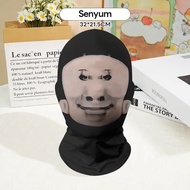DreamBaby Topeng Lucu Topeng Ugly Face Lucu 3D Topeng Kain Full Print Unik