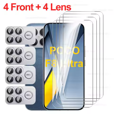 8in1 For Xiaomi Poco F8 F 8 Ultra F8Ultra 5G Camera Lens Screen Protective Glass Little poko PocoF8U
