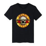 Hot sales Alimoo Guns N Roses Rock Band Men &amp; Cotton T-shirt Short Sleeve Tops Big Size 1397A 492252