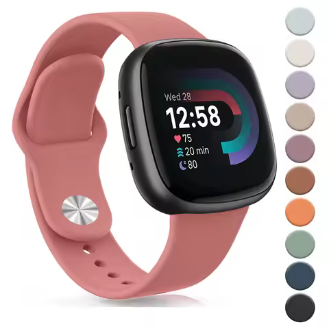 Soft Silicone Strap For Fitbit Versa 3/Versa 4 Band Sport Bracelet Wristband For Fitbit Sense/Sense 