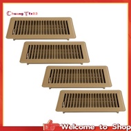 【Chuangtfx03】Floor Register 4x10, 4 Pack Floor Register Vents,Heavy Duty Steel Walkable Floor Grates