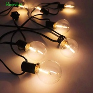 BLUEVELVET G40 LED Globe String Lights, Plastic Bulbs Shatterproof Design Outdoor String Lights, Wid