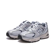 NB 530 Original Shock-Absorbing Shoes Suitable for Daily Use and Running, Durable, Silver Gray Avail