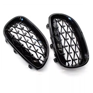 BMW E60 E61 5 Series Diamond Front Kidney Grille Meteor Style Grill Chrome Car Accessori