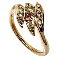 TASAKI 鑽石戒指，13號，總重0.24克拉，18K金，SG750印記，4.1克，女士款 [二手]