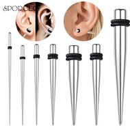 SPORCLO 1 Pc Surgical Steel Ear Piercing Ear Expander Tool Lobe Earring 1.2/1.6/2/3/4/5/6mm Ear Pier