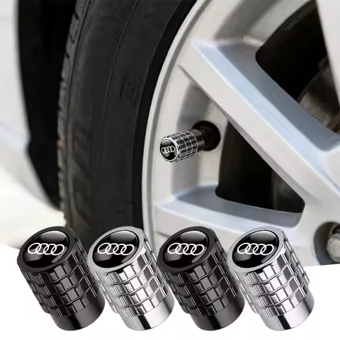 4Pcs Car Wheel Valve Caps Stem Cover Auto Accessories For Audi Sline A1 A3 A4 A5 A6 A7 A8 Q2 Q3 Q5 Q