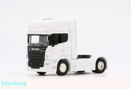 1:64 威利SCANIA拖頭貨車白色模型仿真合金玩具精品新品