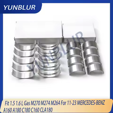 Engine Parts Main & Con-rod Bearing Set Fit 1.5 1.6 L Gas M270 M274 M264 For 11-23 MERCEDES-BENZ A16