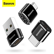 Baseus USB3.0 Type C อะแดปเตอร์ OTG สำหรับ Huawei Samsung Xiaomi OPPO มินิ Usb C ตัวผู้กับไมโคร USBตัวเมีย Usb อะแดปเตอร์ Otg หญิงหัวแปลงไมโครยูเอสบี Usb 3.1ถึง USB C สำหรับการส่งวันที่