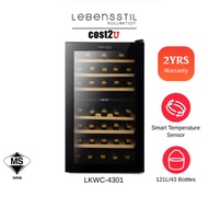 Lebensstil Kollektion (121L/43 bottles) Wine Cooler (Wine Chiller Red Wine Cellar Wine Fridge 紅葡萄酒 酒