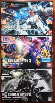一次賣 三盒全新 Bandai ZZ GUNDAM 變體 Tryon 3 Dryon III 泰倫三 build fighters