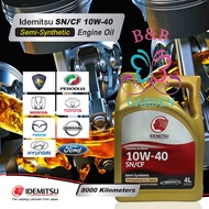 Idemitsu 10W-40 SN/CF Semi Synthetic 4L Gasoline Engine Oil 4 Litre