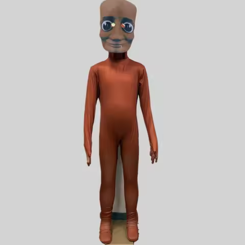 Ai Italian Brainrot Tung Tung Tung Sahur Jumpsuit Bodysuit Cosplay Costume Halloween Masquerade Part