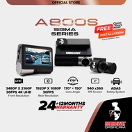 Mohawk Dashcam A800s DVR Dual Channel Car Recorder 4k Ultra HD 2160p Dash Cam