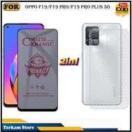 2IN1 Tempered Glass Oppo F19 F19 Pro F19 Pro Plus 5G Anti-Scratch Glass Full Cover Screen Protector 